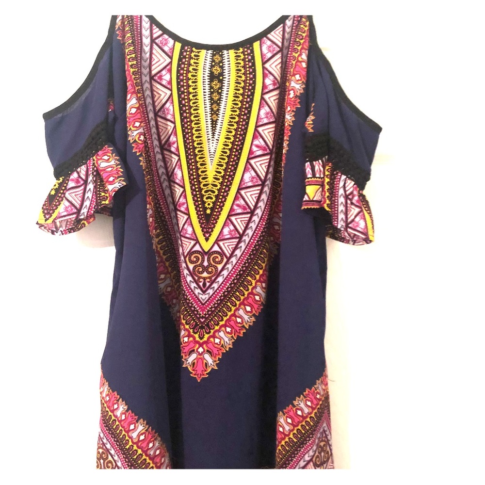 Short tribal print dress